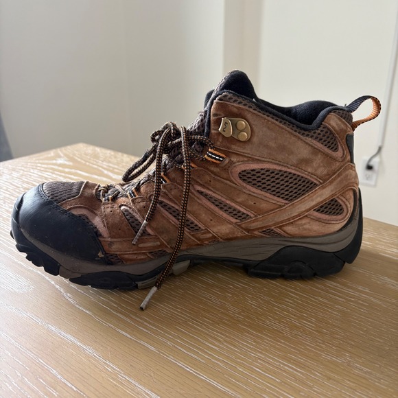 Merrell Moab‎ 2 Mid Waterproof Hiking Boots Earth Brown Mens 11 J06051W Vibram main image 7